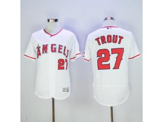 Los Angeles 27 Mike Trout Flexbase Baseball Jersey White