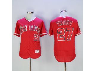 Los Angeles 27 Mike Trout Flexbase Baseball Jersey Red