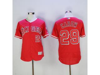 Los Angeles 29 Rod Carew Flexbase Baseball Jersey Red
