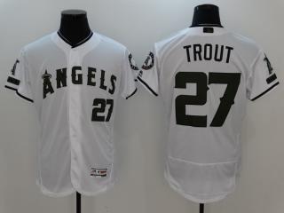 Los Angeles 27 Mike Trout Flexbase Baseball Jersey White