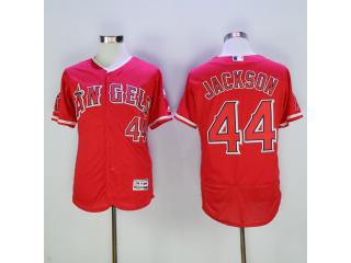 Los Angeles 44 Kevin Jackson Flexbase Baseball Jersey Red