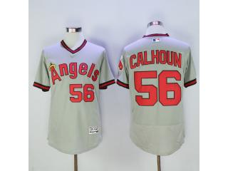Los Angeles 56 Kole Calhoun Flexbase Baseball Jersey Gray