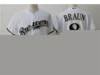 Milwaukee Brewers 8 Ryan Braun Baseball Jersey White Fans