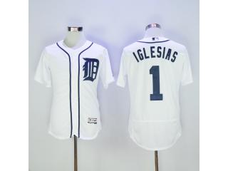 Detroit Tigers 1 Jose Iglesias Flexbase Baseball Jersey White