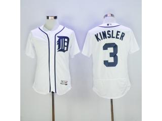 Detroit Tigers 3 Ian Kinsler Flexbase Baseball Jersey White