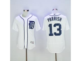 Detroit Tigers 13 Lance Parrish Flexbase Baseball Jersey White