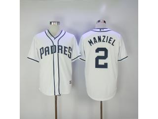 San Diego Padres 2 Johnny Manziel Baseball Jersey White Fans