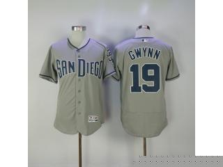 San Diego Padres 19 Tony Gwynn Flexbase Baseball Jersey Gray