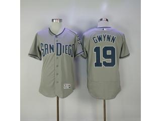 San Diego Padres 19 Tony Gwynn Flexbase Baseball Jersey Gray