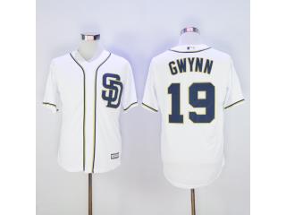 San Diego Padres 19 Tony Gwynn Baseball Jersey White Fans
