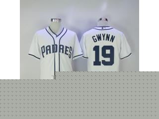 San Diego Padres 19 Tony Gwynn Baseball Jersey White Fans
