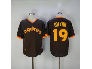 San Diego Padres 19 Tony Gwynn Baseball Jersey Coffee Retro