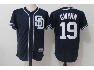 San Diego Padres 19 Tony Gwynn Baseball Jersey Blue Fans