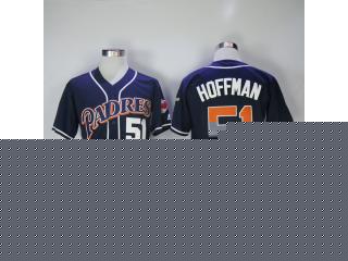 San Diego Padres 51 Trevor Hoffman Baseball Jersey Blue Retro Fans