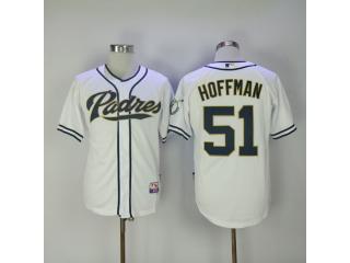 San Diego Padres 51 Trevor Hoffman Baseball Jersey White old money