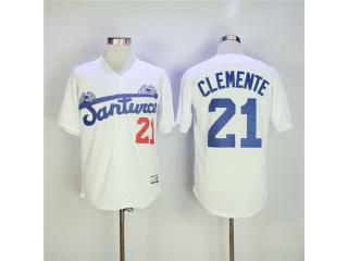 Crab catcher 21 Roberto Clemente Baseball Jersey White