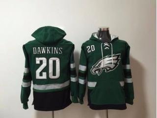 Philadelphia Eagles 20 Brian Dawkins Hoodies Football Jersey Green