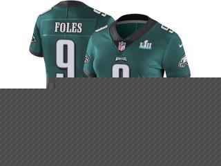 Women 2018 Pro Bowl Philadelphia Eagles 9 Nick Foles Football Jersey Legend Green