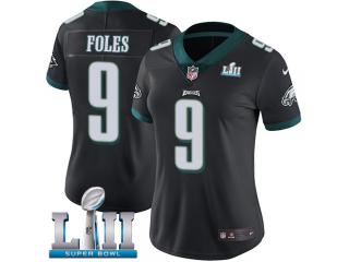 Women 2018 Pro Bowl Philadelphia Eagles 9 Nick Foles Football Jersey Legend Black