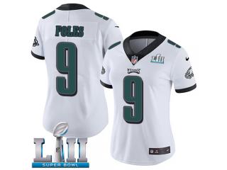 Women 2018 Pro Bowl Philadelphia Eagles 9 Nick Foles Football Jersey Legend White