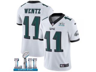 2018 Pro Bowl Philadelphia Eagles 11 Carson Wentz Football Jersey Legend White