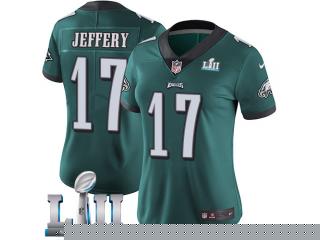 Women 2018 Pro Bowl Philadelphia Eagles 17 Alshon Jeffery Football Jersey Legend Green