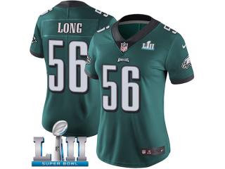 Women 2018 Pro Bowl Philadelphia Eagles 56 Chris Long Football Jersey Legend Green