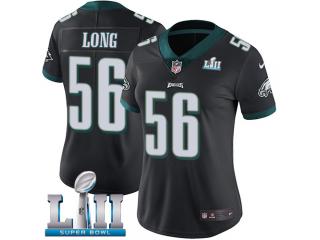 Women 2018 Pro Bowl Philadelphia Eagles 56 Chris Long Football Jersey Legend Black