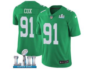 2018 Pro Bowl Philadelphia Eagles 91 Fletcher Cox Football Jersey Legend Green