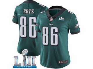 Women 2018 Pro Bowl Philadelphia Eagles 86 Zach Ertz Football Jersey Legend Green