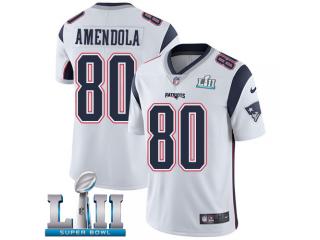 2018 Pro Bowl New England Patriots 80 Danny Amendola Football Jersey Legend White