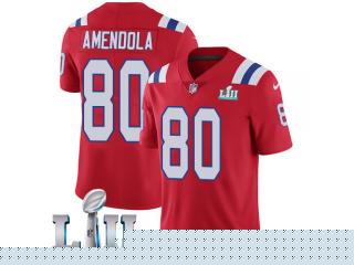 2018 Pro Bowl New England Patriots 80 Danny Amendola Football Jersey Legend Red