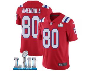 2018 Pro Bowl New England Patriots 80 Danny Amendola Football Jersey Legend Red