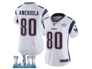 Women 2018 Pro Bowl New England Patriots 80 Danny Amendola Football Jersey Legend White