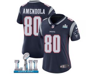 Women 2018 Pro Bowl New England Patriots 80 Danny Amendola Football Jersey Legend Navy Blue