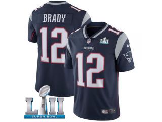 2018 Pro Bowl New England Patriots 12 Tom Brady Football Jersey Legend Navy Blue