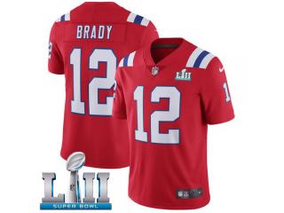 2018 Pro Bowl New England Patriots 12 Tom Brady Football Jersey Legend Red