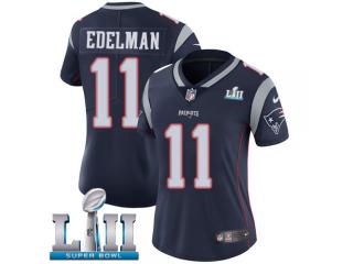 Women 2018 Pro Bowl New England Patriots 11 Julian Edelman Football Jersey Legend Navy Blue