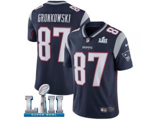 2018 Pro Bowl New England Patriots 87 Rob Gronkowski Football Jersey Legend Navy Blue