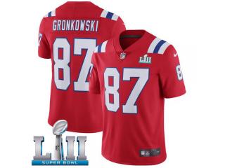 2018 Pro Bowl New England Patriots 87 Rob Gronkowski Football Jersey Legend Red