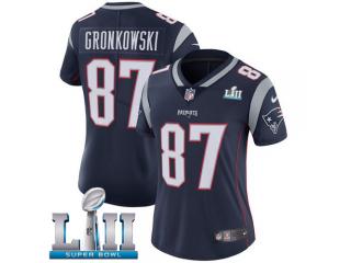 Women 2018 Pro Bowl New England Patriots 87 Rob Gronkowski Football Jersey Legend Navy Blue