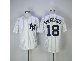 New York Yankees 18 Didi Gregorius Baseball Jersey White Fans