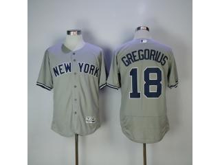 New York Yankees 18 Didi Gregorius Flexbase Baseball Jersey Gray
