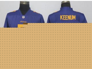 Women Minnesota Vikings 7 Case Keenum Football Jersey Legend Purple