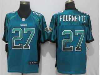 Jacksonville Jaguars 27 Leonard Fournette Drift Fashion Green Elite Jersey