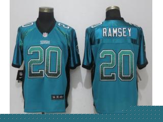 Jacksonville Jaguars 20 Jalen Ramsey Drift Fashion Green Elite Jersey