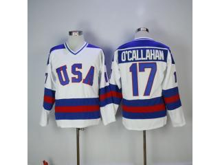 Classic USA 17 Ocallahan Ice Hockey Jersey White