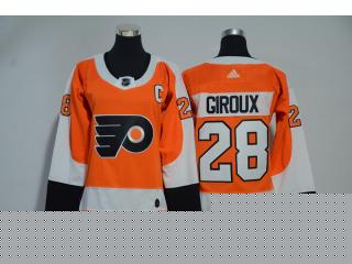Women Adidas Philadelphia Flyers 28 Claude Giroux Ice Hockey Jersey Orange