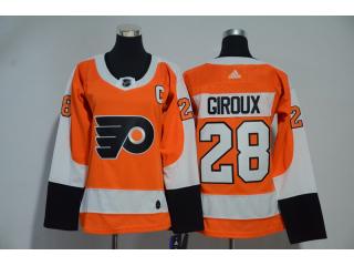 Women Adidas Philadelphia Flyers 28 Claude Giroux Ice Hockey Jersey Orange
