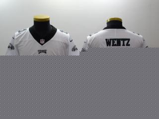 Youth Philadelphia Eagles 11 Carson Wentz Football Jersey Legend White